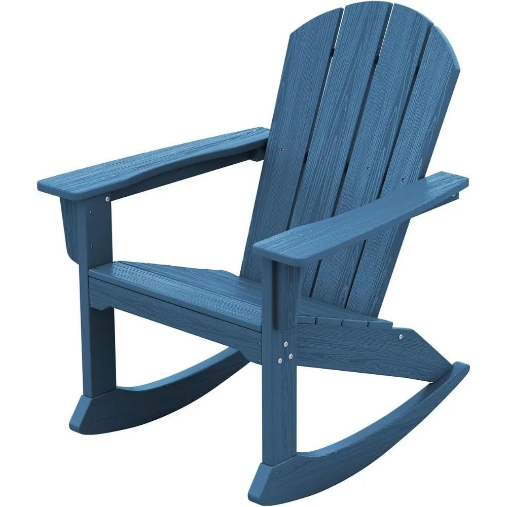 Modern Adirondack Rocking Chair, Hdpe Outdoor Rocking Chair, All Weather Patio Rocker Chair For Porch, Lawn, Garden, Backyard, 
Modern Adirondack Rocking Chair, Hdpe Outdoor Rocking Chair, All Weather Patio Rocker Chair For Porch, Lawn, Garden, Backyard,