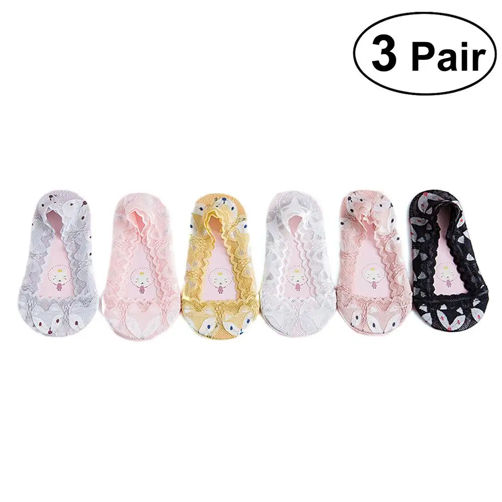 3 Pairs Non-slip Invisible Socks Ultra Low Girl Lace Cut Ankle Girls Shallow Mouth
3 Pairs Non-slip Invisible Socks Ultra Low Girl Lace Cut Ankle Girls Shallow Mouth
