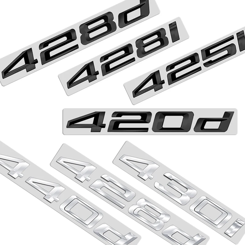 ABS Emblem Glossy Black Car Sticker Badge Decal Body Trunk Decor for BMW 418d 420d 430d 435d 418i 420i 428i 430i 435i 440i
ABS Emblem Glossy Black Car Sticker Badge Decal Body Trunk Decor for BMW 418d 420d 430d 435d 418i 420i 428i 430i 435i 440i