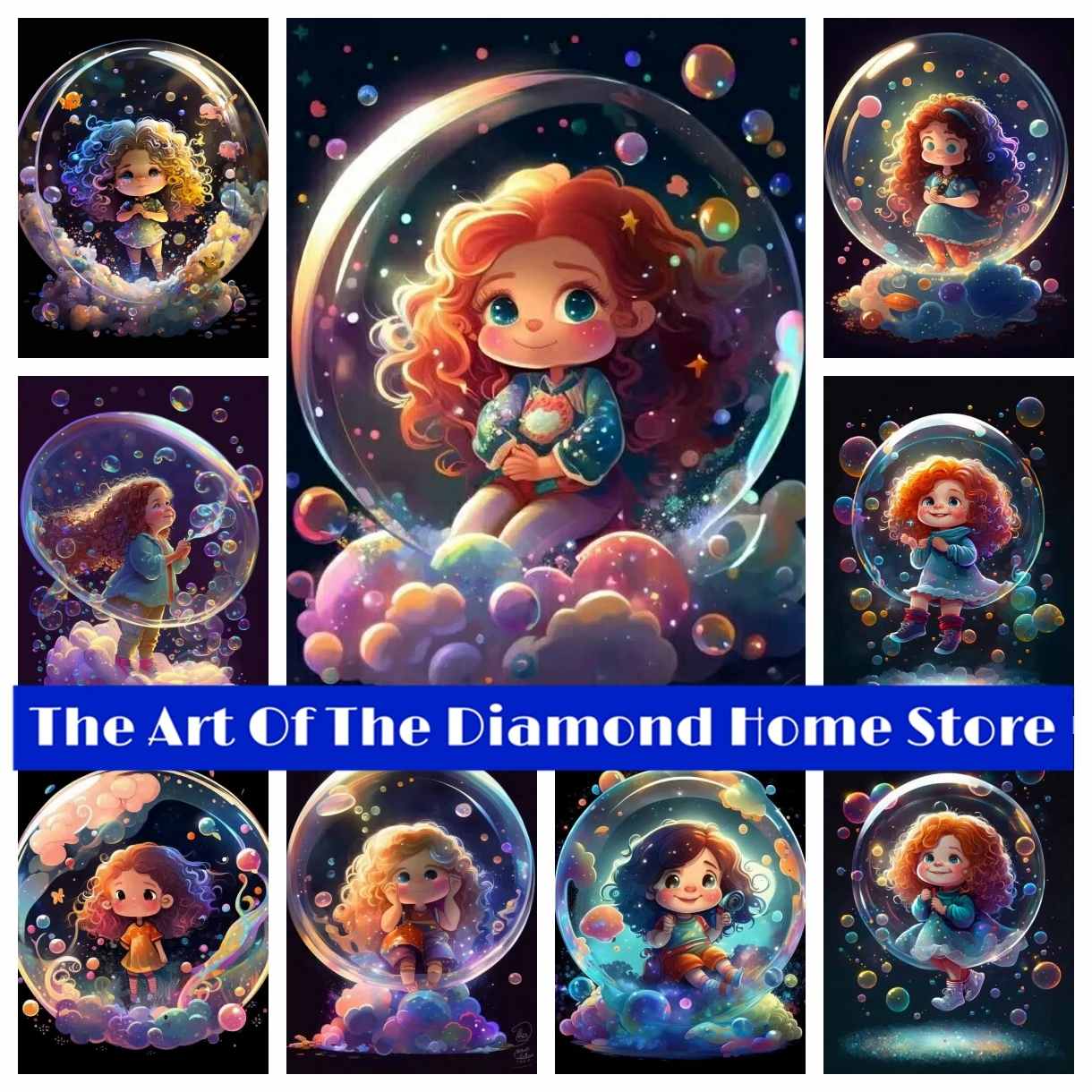 Cartoon Cute Girl AB Diamond Painting Embroidery Cross Stitch Fantasy Bubble Mosaic Picture Handicraft Home Decor Children Gift
Cartoon Cute Girl AB Diamond Painting Embroidery Cross Stitch Fantasy Bubble Mosaic Picture Handicraft Home Decor Children Gift