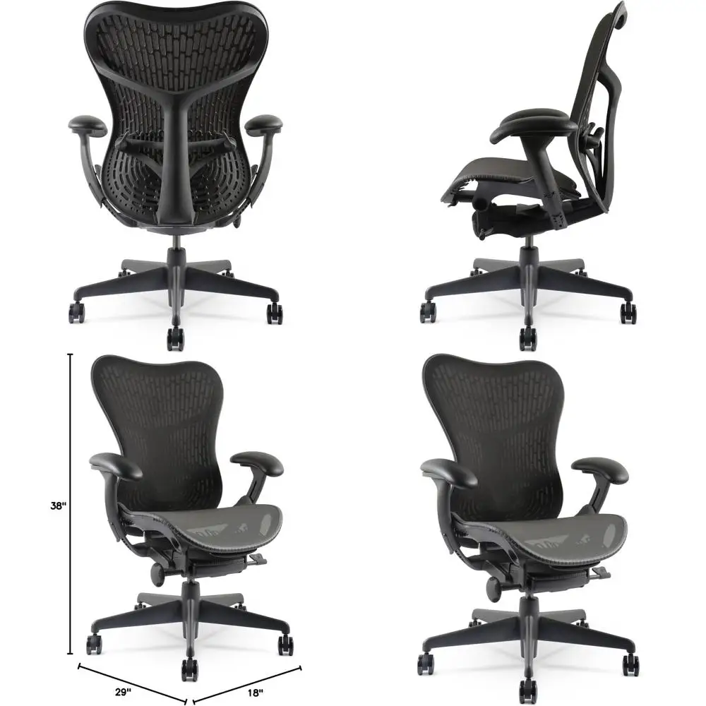 Fully Adjustable Ergonomic Chair with Mesh Backrest, Lumbar Support, and Seat Depth Control for Home Office Desk Use
Fully Adjustable Ergonomic Chair with Mesh Backrest, Lumbar Support, and Seat Depth Control for Home Office Desk Use