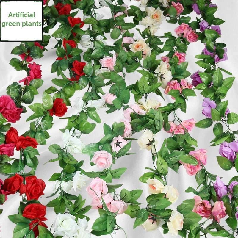 Artificial rose rattan wall hanging wedding decoration cherry blossom rattan artificial flower ceiling fake plant flower vine
Artificial rose rattan wall hanging wedding decoration cherry blossom rattan artificial flower ceiling fake plant flower vine
