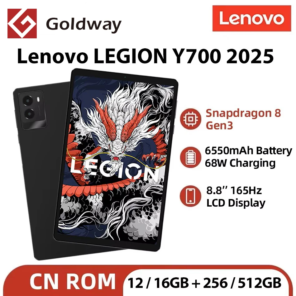 Lenovo Legion Y700 2025 8.8 Inch 256GB 512GB Gaming Tablet Snapdragon 8 Gen 3 8.8" 165Hz Screen 6550mAh 68W Charging Wifi Tab PC
Lenovo Legion Y700 2025 8.8 Inch 256GB 512GB Gaming Tablet Snapdragon 8 Gen 3 8.8" 165Hz Screen 6550mAh 68W Charging Wifi Tab PC