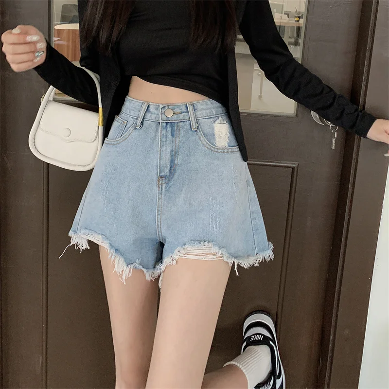 2024 Summer New Women High Waist Denim Shorts Female Solid Color Pocket Tassel Short Jeans Ladies Casual Wide Leg Shorts H149
2024 Summer New Women High Waist Denim Shorts Female Solid Color Pocket Tassel Short Jeans Ladies Casual Wide Leg Shorts H149