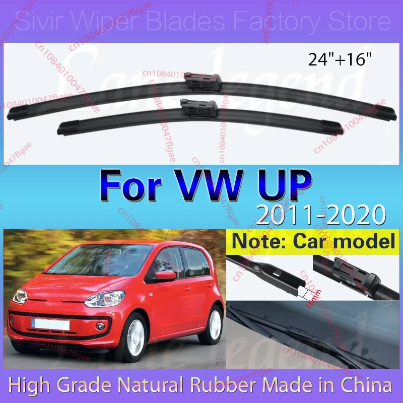 Wiper Blades For VW UP Up! Seat MII Toledo 2011-2020 Front Windshield Clean Window Windscreen Auto Parts Car Rain Brushes 24"16"
Wiper Blades For VW UP Up! Seat MII Toledo 2011-2020 Front Windshield Clean Window Windscreen Auto Parts Car Rain Brushes 24"16"