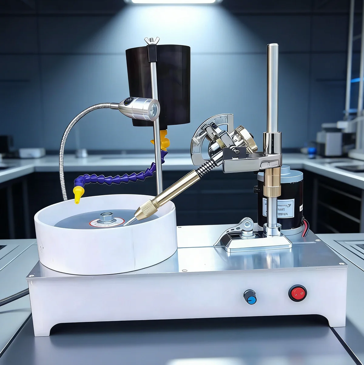 Electric Grinding Polisher Automatic Polishing Machine Desktop Jewelry/Metal Polisher with Adjustable Speed for Small Parts
Electric Grinding Polisher Automatic Polishing Machine Desktop Jewelry/Metal Polisher with Adjustable Speed for Small Parts