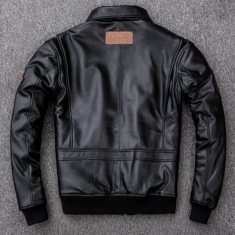 Plus Size 5XL Men's Biker G1 Air Force Pilot Jacket Genuine Leather Sheepskin Thicken Warm Vintage Classic Coat 42 Scc0a1bbb7d6f44ae82fe7464b5aab1b7S