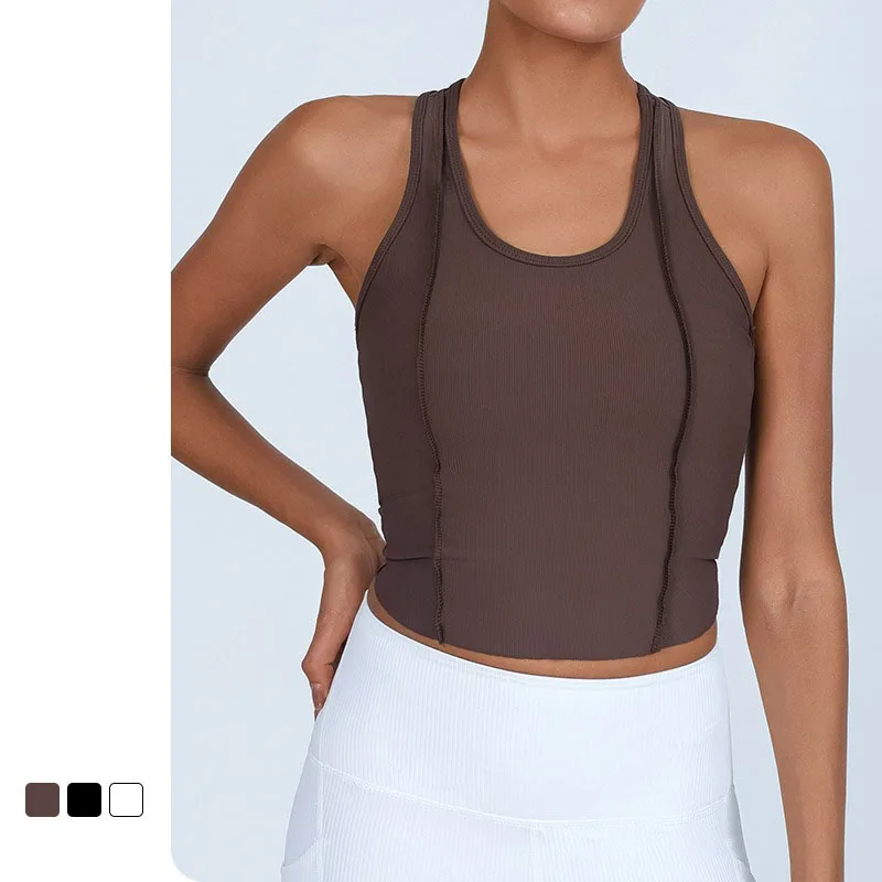 Women Sexy H Back Gym Vests with Chest Pads Fitness Crop Tops Tank Tops with Bras Sports Shirts Yoga Workout Tops Sportsweas
Women Sexy H Back Gym Vests with Chest Pads Fitness Crop Tops Tank Tops with Bras Sports Shirts Yoga Workout Tops Sportsweas