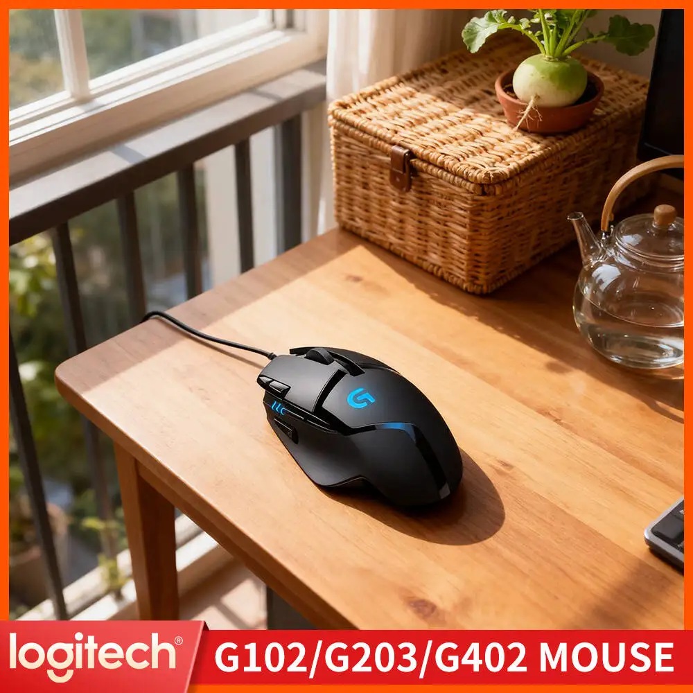Logitech G402 Wired Mouse 500 IPS Tracking Speed 20M Clicks Anti-Slip Design for Home Office and Gaming Environments
Logitech G402 Wired Mouse 500 IPS Tracking Speed 20M Clicks Anti-Slip Design for Home Office and Gaming Environments