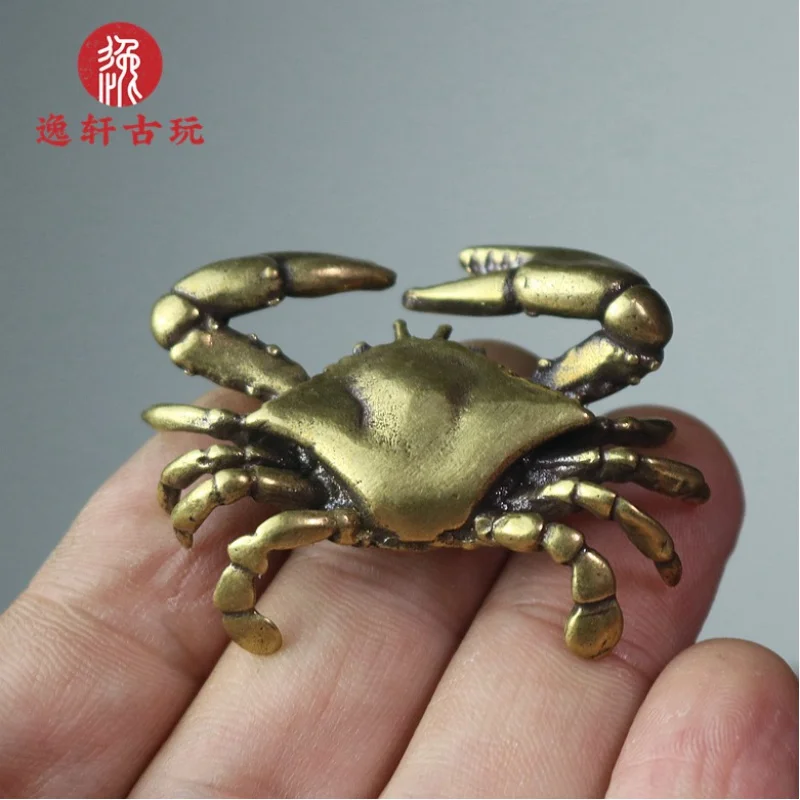 Solid Brass Brown Crab Small Ornaments Brass Portunid Copper Crab Small Hand Pieces Home Desktop Decoration Little Crab
Solid Brass Brown Crab Small Ornaments Brass Portunid Copper Crab Small Hand Pieces Home Desktop Decoration Little Crab