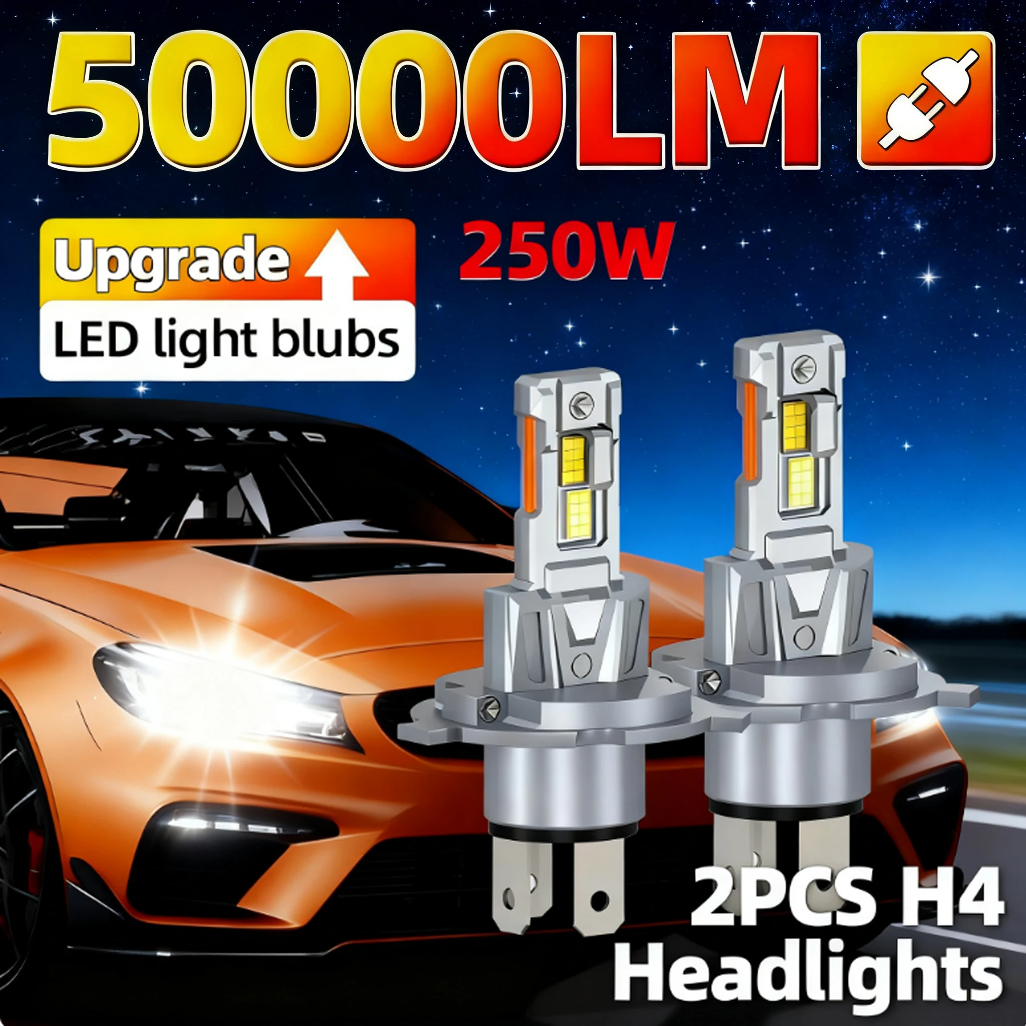 H4 LED CANBUS Лампа для фар 50000LM Супер яркий чип CSP Автоматические противотуманные фары Мощный налобный фонарь Plug&Play 12 В с медной трубкой
H4 LED CANBUS Лампа для фар 50000LM Супер яркий чип CSP Автоматические противотуманные фары Мощный налобный фонарь Plug&Play 12 В с медной трубкой