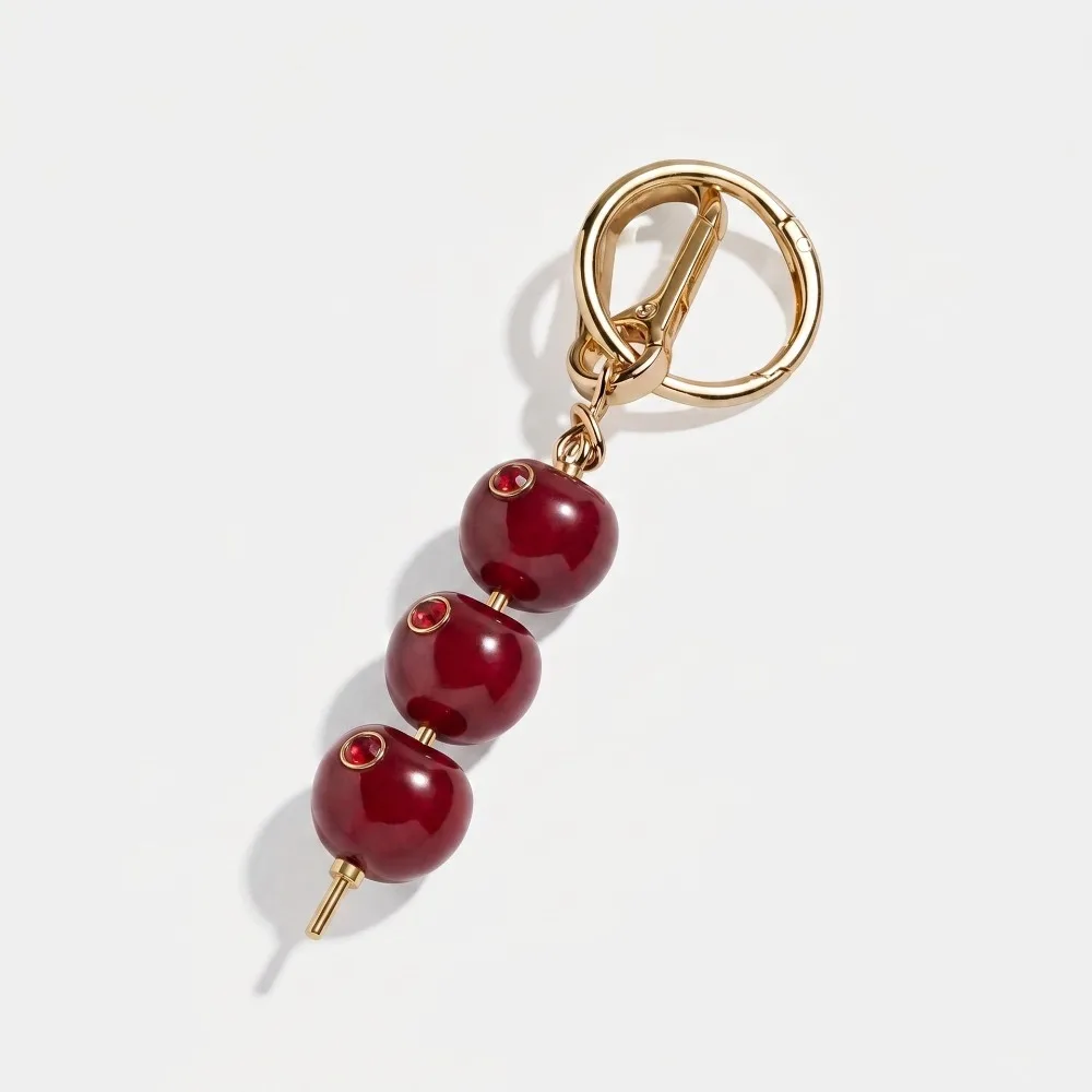 Funny Elegant Fruit Keychain Alloy Cherry Bag Charm Handmade DIY Metal Enamel Pendant Women
Funny Elegant Fruit Keychain Alloy Cherry Bag Charm Handmade DIY Metal Enamel Pendant Women