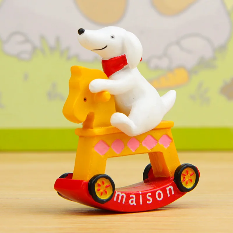 Cute Dog Figurines Resin Puppy Trojan Horse Rocking Chair Miniature Fairy Garden Home Decoration Figure Models for Kids Gifts
Cute Dog Figurines Resin Puppy Trojan Horse Rocking Chair Miniature Fairy Garden Home Decoration Figure Models for Kids Gifts