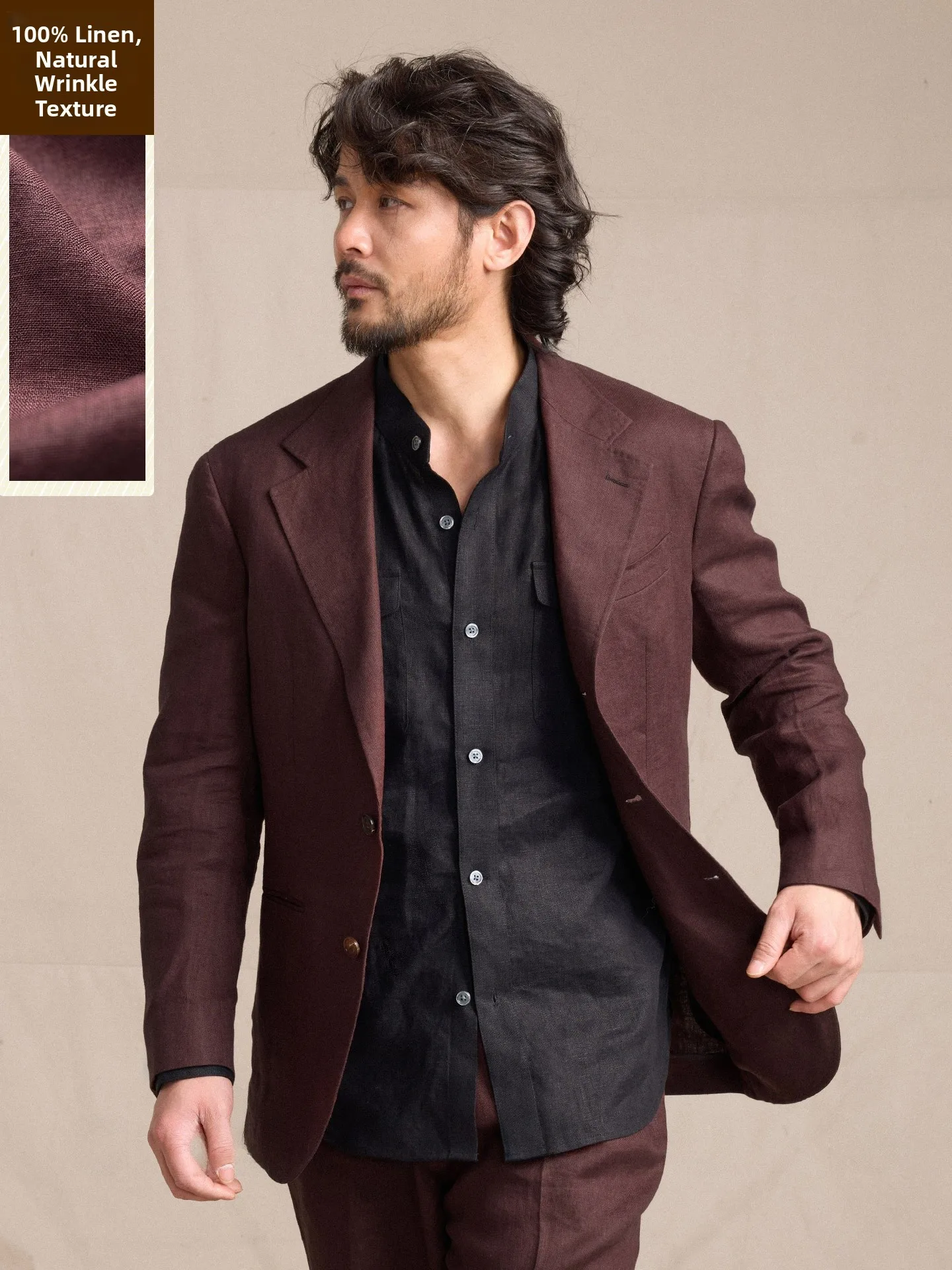 CULTUM Italian Style Single Button Men's Linen Suit Casual Versatile Spring Summer Jacket Soft Business Casual Long Sleeve
CULTUM Italian Style Single Button Men's Linen Suit Casual Versatile Spring Summer Jacket Soft Business Casual Long Sleeve