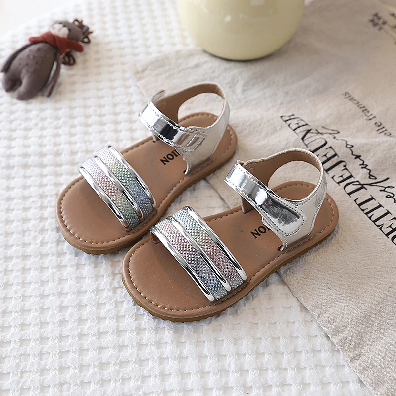 New Little Girls Summer Sandals Kids Beach Shoes Glitter Bling Fashion Princess Open Toes Size 21-30 Chic Classic Sweet Non-slip
New Little Girls Summer Sandals Kids Beach Shoes Glitter Bling Fashion Princess Open Toes Size 21-30 Chic Classic Sweet Non-slip