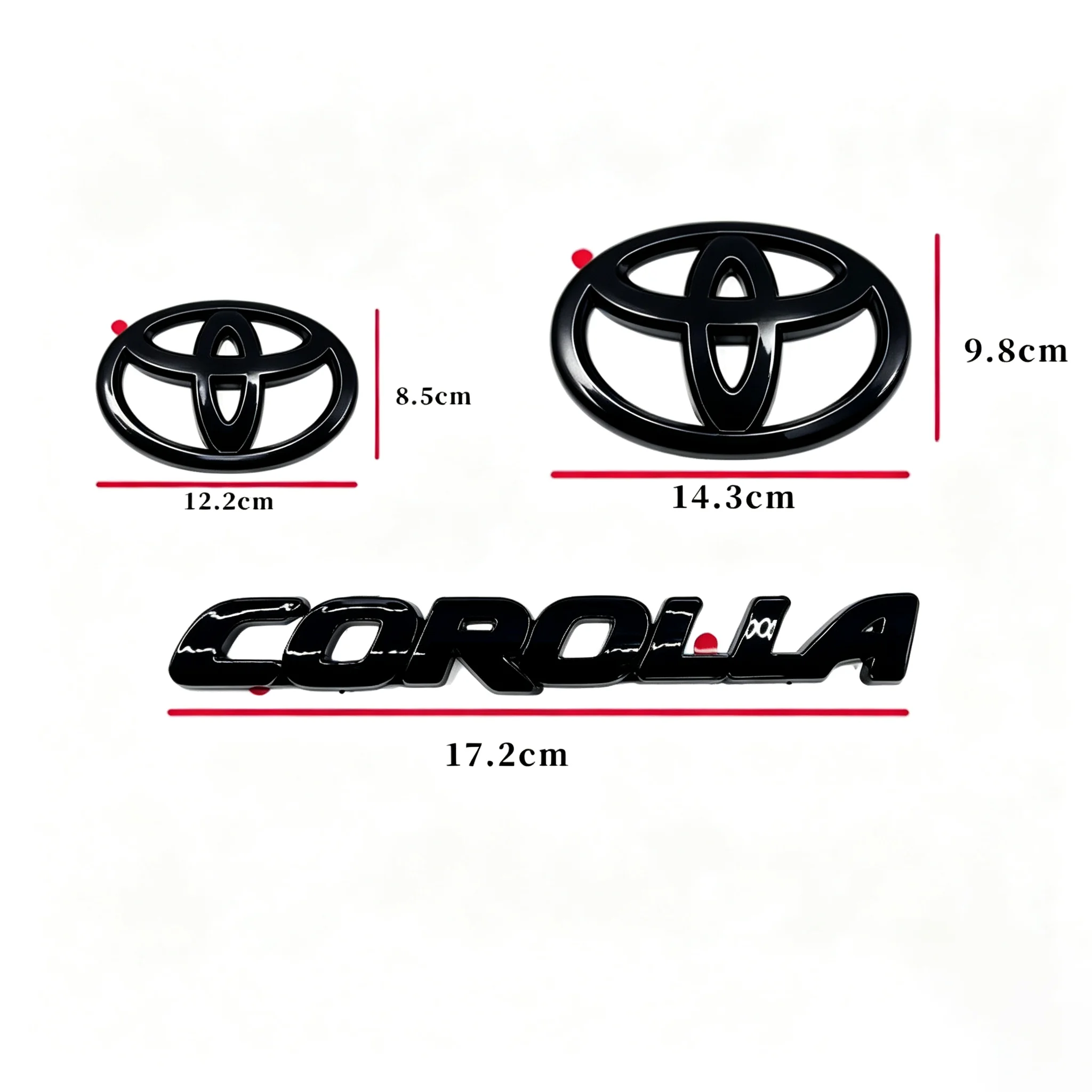 Emblème ABS avec logo de voiture en noir brillant pour Toyota COROLLA 2019-2025 SEDAN XSE SE LE, Accessoire pour voiture PT948-0
Emblème ABS avec logo de voiture en noir brillant pour Toyota COROLLA 2019-2025 SEDAN XSE SE LE, Accessoire pour voiture PT948-0