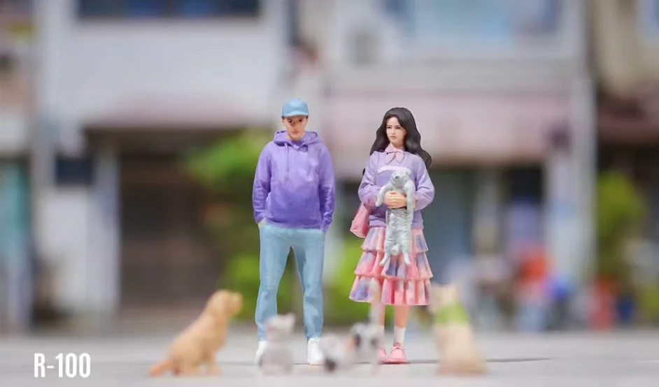 1:64 Street Pet-Walking Casual Couple Figurine Set Realistic Resin Model Pre-sale
1:64 Street Pet-Walking Casual Couple Figurine Set Realistic Resin Model Pre-sale