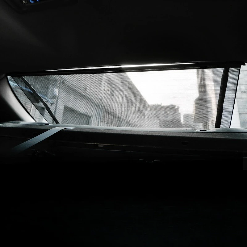 Rear window mesh retractable sunshade, electric curtain modification
Rear window mesh retractable sunshade, electric curtain modification
