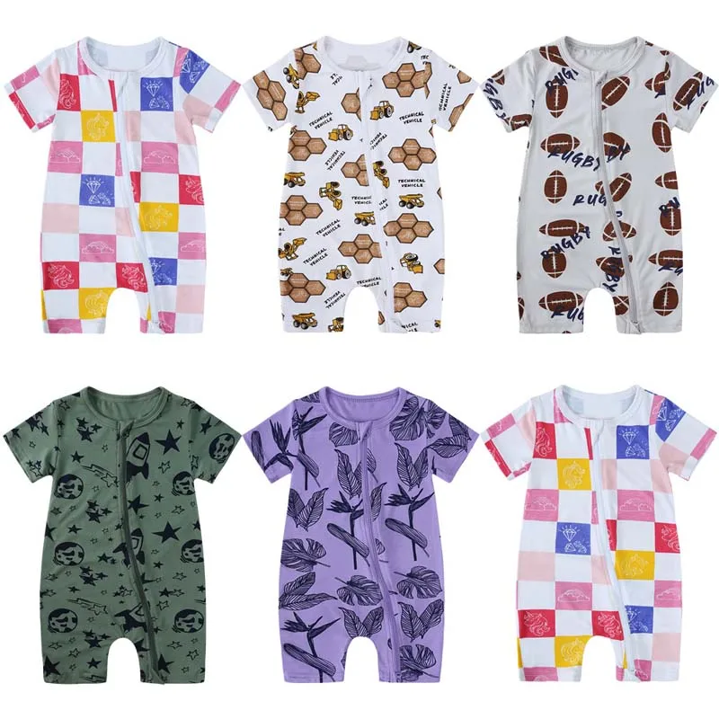Bamboo Fiber Newborn baby Clothes Boys Girls Jumpsuit 0 To 24 Months Summer Short Sleeve Printed Zipper Rompers Baby Bodysuit
Bamboo Fiber Newborn baby Clothes Boys Girls Jumpsuit 0 To 24 Months Summer Short Sleeve Printed Zipper Rompers Baby Bodysuit