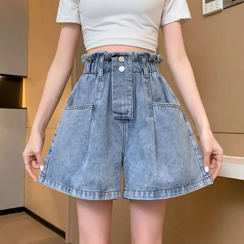 Summer Woman Hole Denim Shorts Female High Waist Button Pocket Slim Jean Casual Female Solid Cowboy Matching Bottoms Shorts Q381
Summer Woman Hole Denim Shorts Female High Waist Button Pocket Slim Jean Casual Female Solid Cowboy Matching Bottoms Shorts Q381