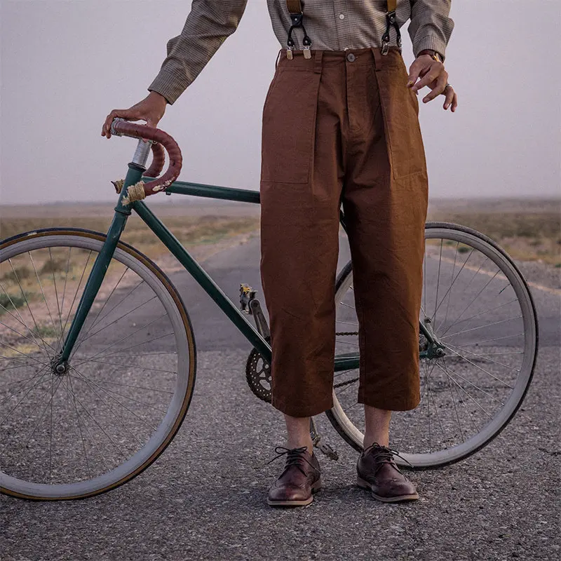 Soarin Vintage American Workwear Loose Straight Leg Trousers Men's Casual Loose Wide Leg Pants Coffee Color Leisure Pants
Soarin Vintage American Workwear Loose Straight Leg Trousers Men's Casual Loose Wide Leg Pants Coffee Color Leisure Pants