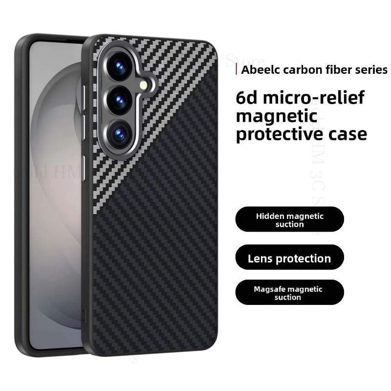 Carbon Kevlar Fiber For Magsafe Case For Samsung S26 Ultra 5G Wireless Charger Magsafing Cover For Galaxy S25 Edge S26 S24 Ultra
Carbon Kevlar Fiber For Magsafe Case For Samsung S26 Ultra 5G Wireless Charger Magsafing Cover For Galaxy S25 Edge S26 S24 Ultra