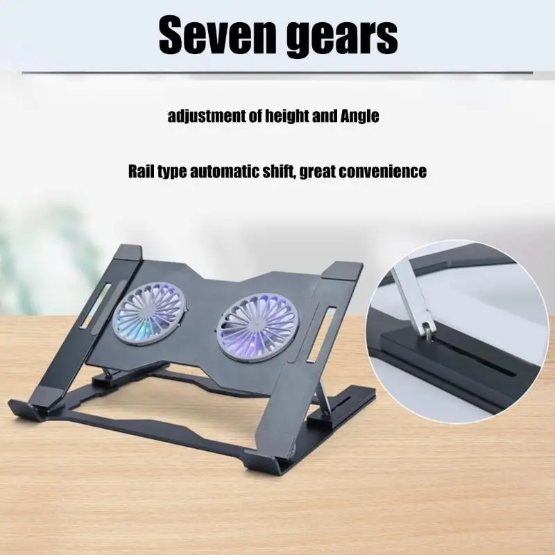 D7YC Laptop Coolers Stand With Efficient Heat Dissipation and LED Accent Bracket
D7YC Laptop Coolers Stand With Efficient Heat Dissipation and LED Accent Bracket