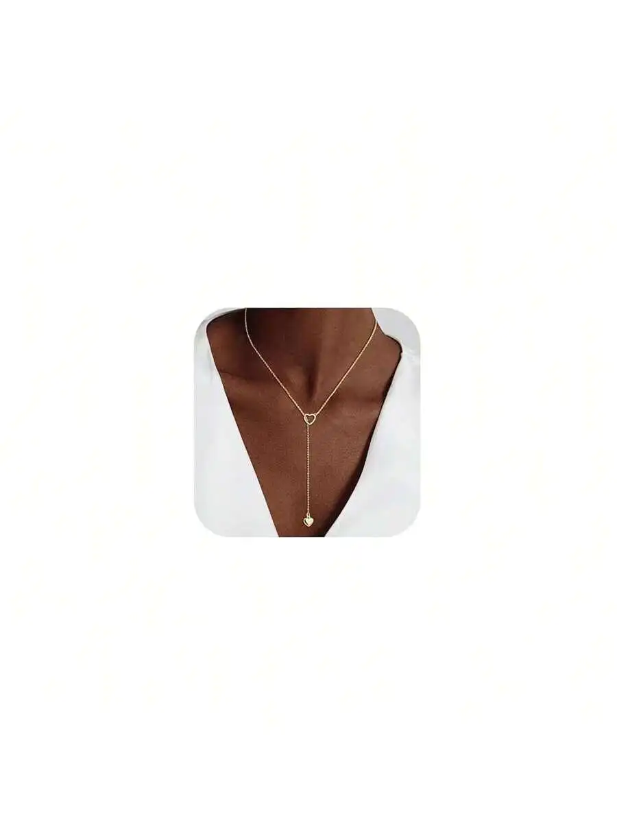 Dainty Y-Shaped Heart Pendant Necklace For Women Beaded Chain Drop Jewelry
Dainty Y-Shaped Heart Pendant Necklace For Women Beaded Chain Drop Jewelry