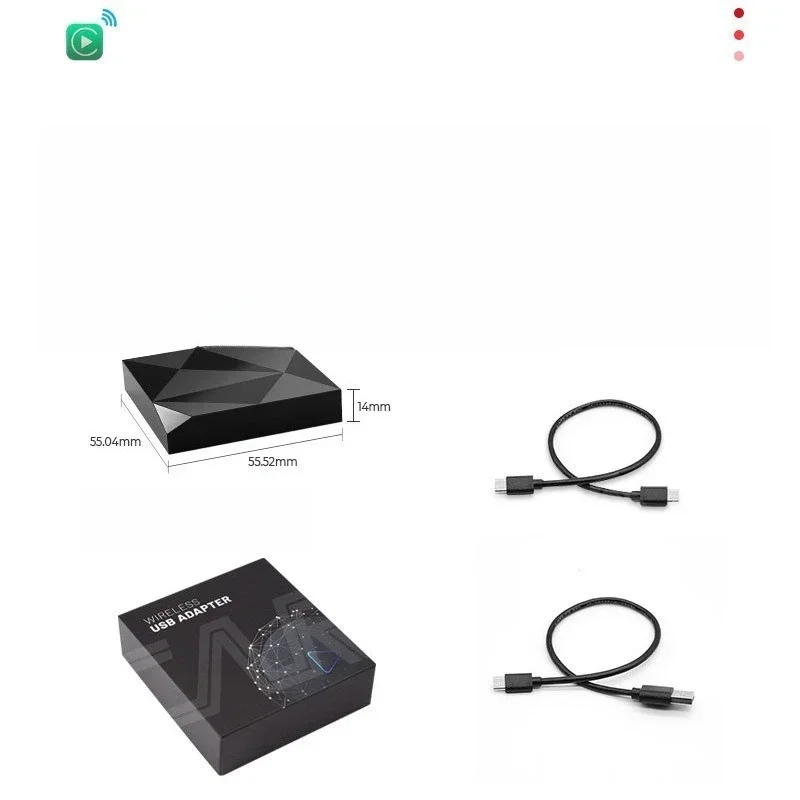 Original car wired to wireless CarPlay dongle Apple mobile phone car interconnection wireless adapter
Original car wired to wireless CarPlay dongle Apple mobile phone car interconnection wireless adapter