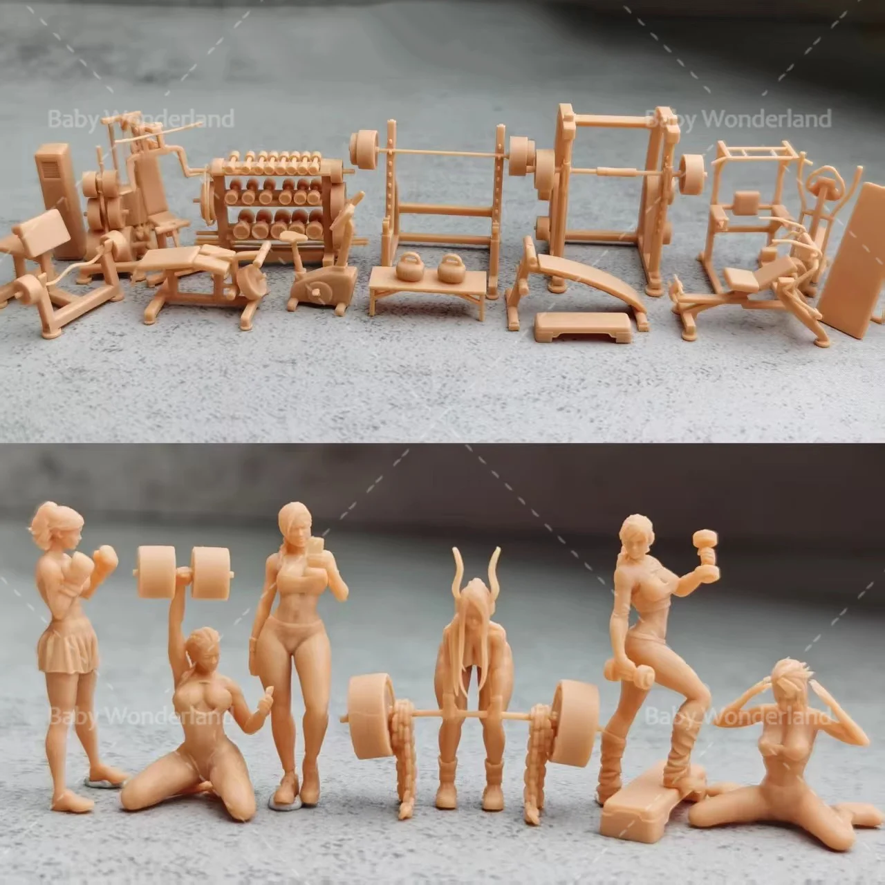 1/64 Fitness Equipment Sexy Beauty Set Gym Scene Figure Model Unpainted Creative Photography Scene Toys Dolls
1/64 Fitness Equipment Sexy Beauty Set Gym Scene Figure Model Unpainted Creative Photography Scene Toys Dolls