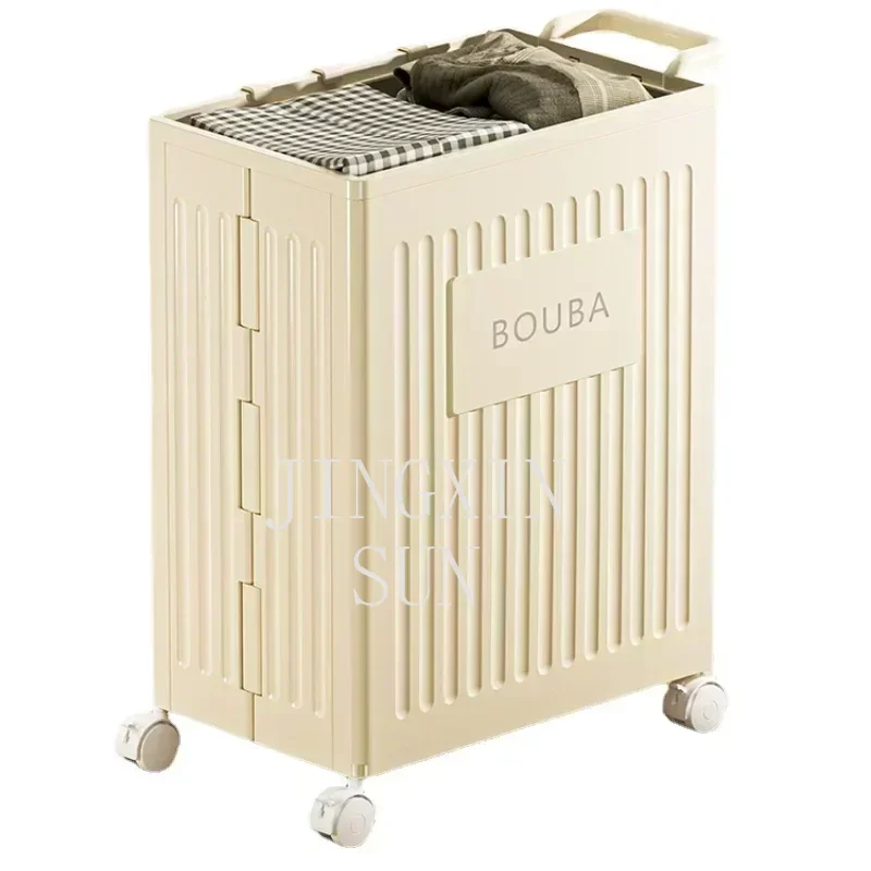 Large Capacity Laundry Hamper, Narrow-Slit Design with Wheels, Foldable Bathroom Storage, Space-Saving Clothes Organizer
Large Capacity Laundry Hamper, Narrow-Slit Design with Wheels, Foldable Bathroom Storage, Space-Saving Clothes Organizer