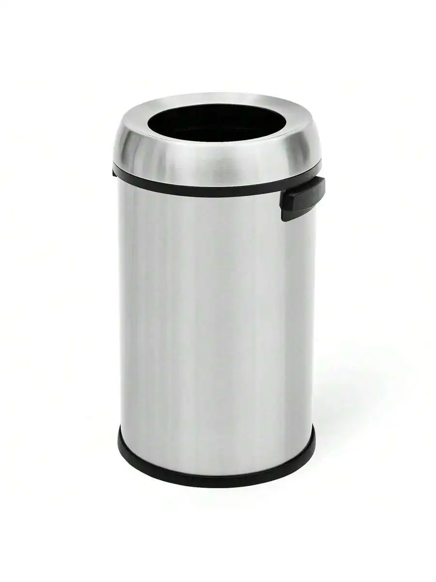 65 Liter Large Capacity Brushed Stainless Steel Open Top Trash Can For Kitchen Office Outdoor
65 Liter Large Capacity Brushed Stainless Steel Open Top Trash Can For Kitchen Office Outdoor
