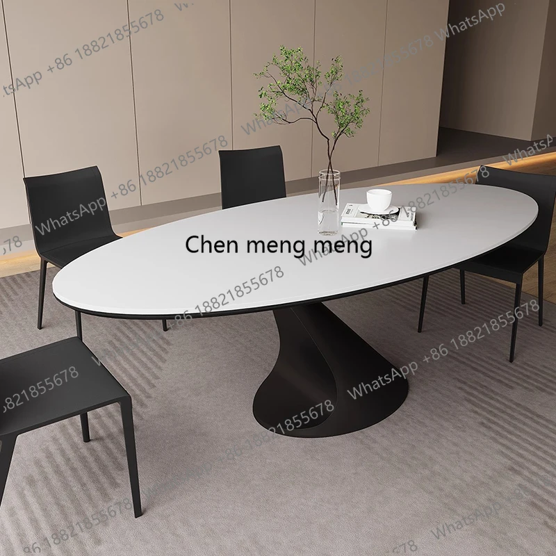Italian Luxury Rock Slab Dining Table Modern Creative Marble Villa Dining Room Table Oval Designer Home Furniture Esstisch FYDT
Italian Luxury Rock Slab Dining Table Modern Creative Marble Villa Dining Room Table Oval Designer Home Furniture Esstisch FYDT