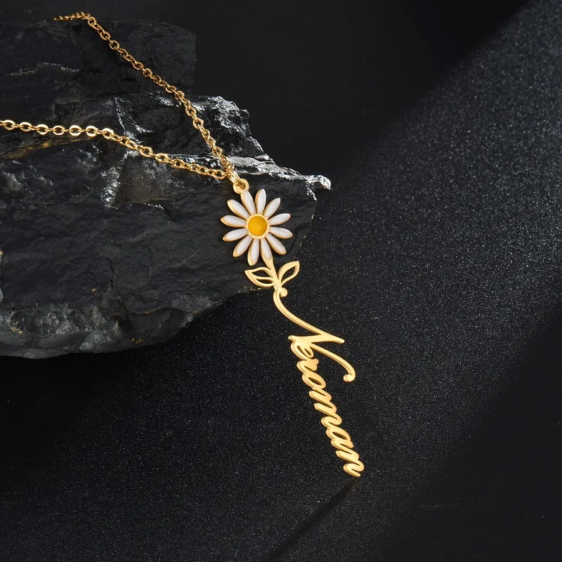 365 Personalized 3 Colorful Drop Oil Flower Style Necklace Stainless Steel Custom Name Charming Pendant For Women Girls Jewelry
365 Personalized 3 Colorful Drop Oil Flower Style Necklace Stainless Steel Custom Name Charming Pendant For Women Girls Jewelry