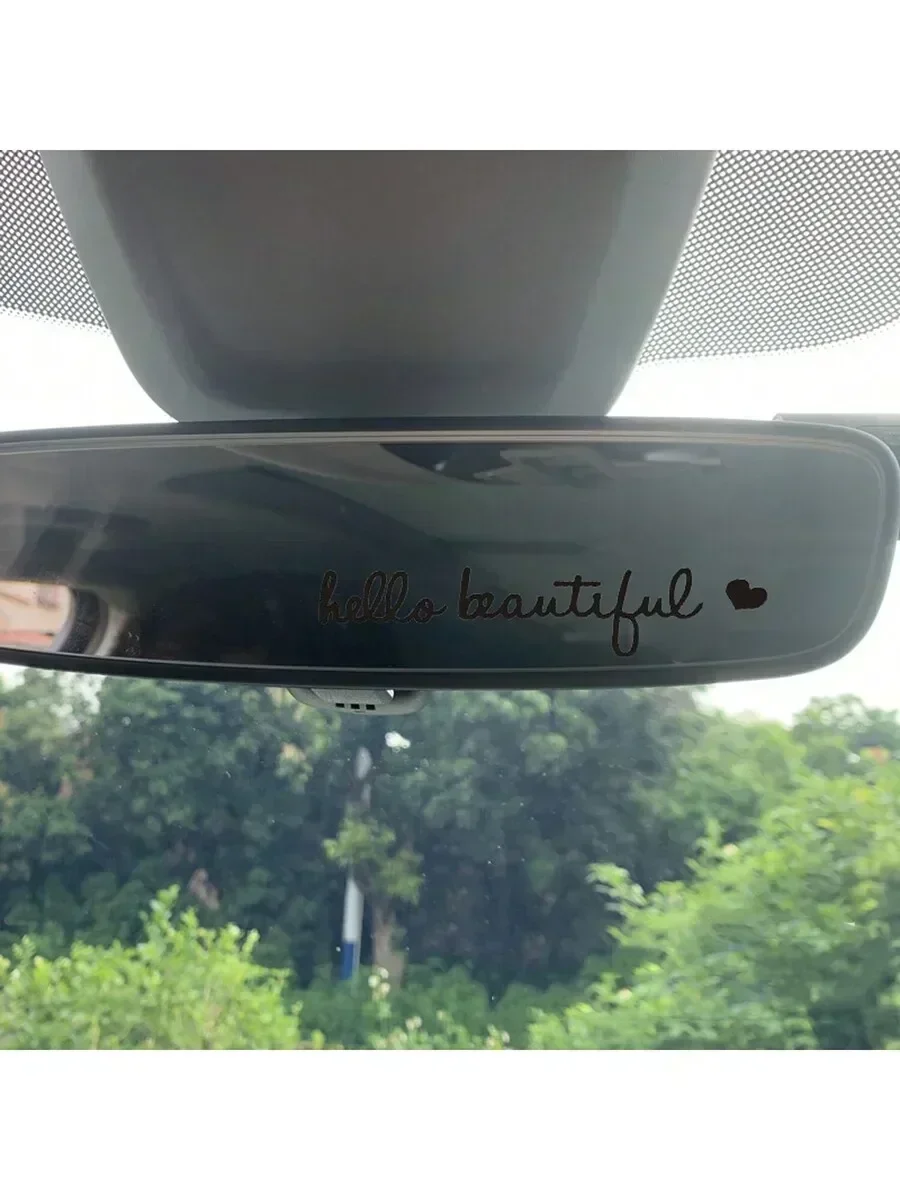 Car Sticker Hello Beautiful Rearview Mirror Decorative Reflective Vinyl Decal
Car Sticker Hello Beautiful Rearview Mirror Decorative Reflective Vinyl Decal