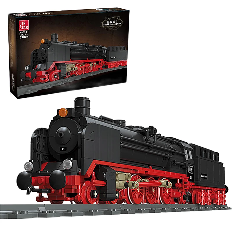 1173 шт., набор для сборки парового поезда в стиле ретро с железнодорожной дорогой-креативные кирпичи на городскую тематику для детского украшения рабочего стола, подарки 
1173 шт., набор для сборки парового поезда в стиле ретро с железнодорожной дорогой-креативные кирпичи на городскую тематику для детского украшения рабочего стола, подарки