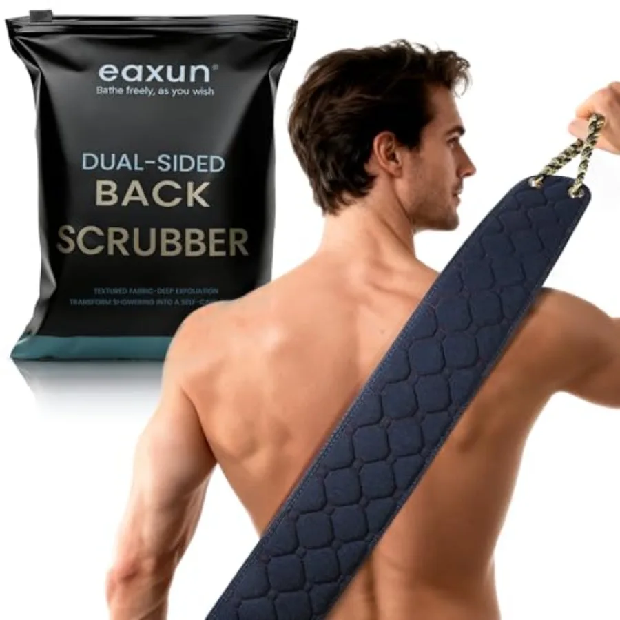 Exfoliating Back Scrubber with Handles, 38.5 Inch Double-Sided Back Exfoliator Body Scrub Towel, Exfoliating Washcloth Bath Too
Exfoliating Back Scrubber with Handles, 38.5 Inch Double-Sided Back Exfoliator Body Scrub Towel, Exfoliating Washcloth Bath Too