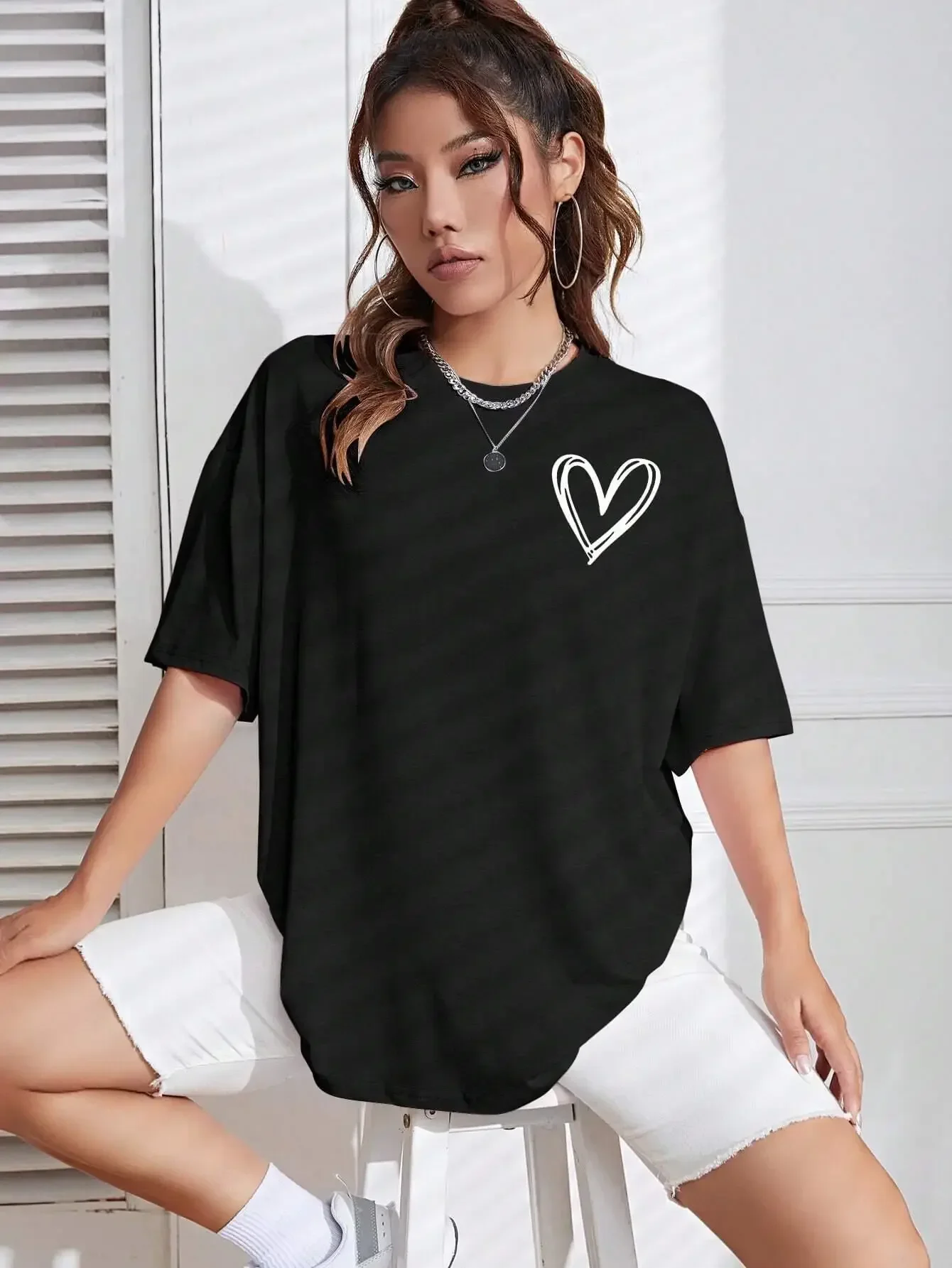 New Women's T-shirt Plus Size Printed Casual Loose Fashion Short Sleeve T-shirt, Soft Comfortable and Breathable, Outdoor Sports
New Women's T-shirt Plus Size Printed Casual Loose Fashion Short Sleeve T-shirt, Soft Comfortable and Breathable, Outdoor Sports