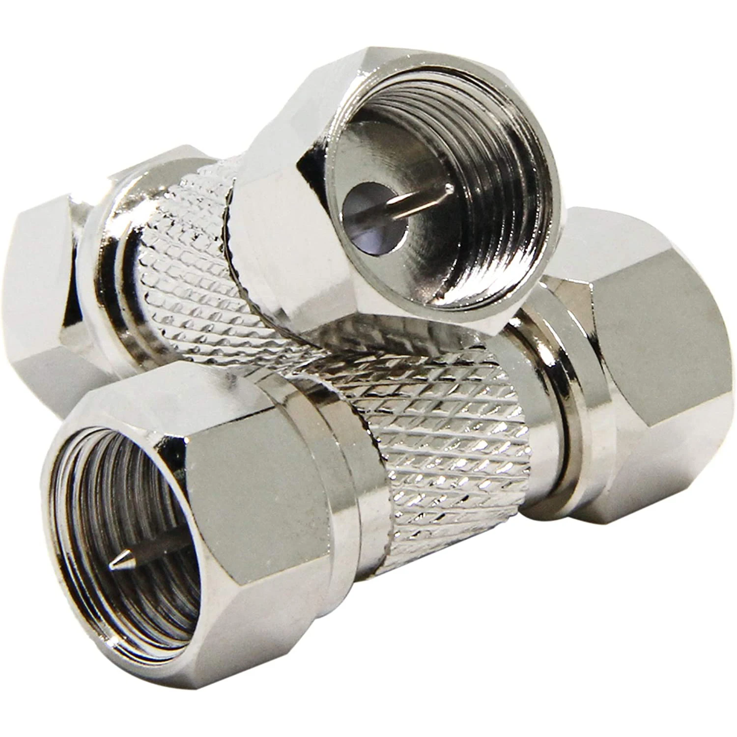 F Male to F Male 10 Pack F Type Coax Barrel Connector Coupler 75 Ohm Coaxial Cable Adapter for TV Antenna Splitter Amplifier
F Male to F Male 10 Pack F Type Coax Barrel Connector Coupler 75 Ohm Coaxial Cable Adapter for TV Antenna Splitter Amplifier