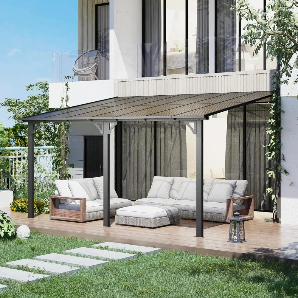 10' x 14' Outdoor Lean to Gazebo, Wall-Mounted Pergolas & Gazebos Clearance, Metal Awnings Gazebos on Clearance for Patio
10' x 14' Outdoor Lean to Gazebo, Wall-Mounted Pergolas & Gazebos Clearance, Metal Awnings Gazebos on Clearance for Patio