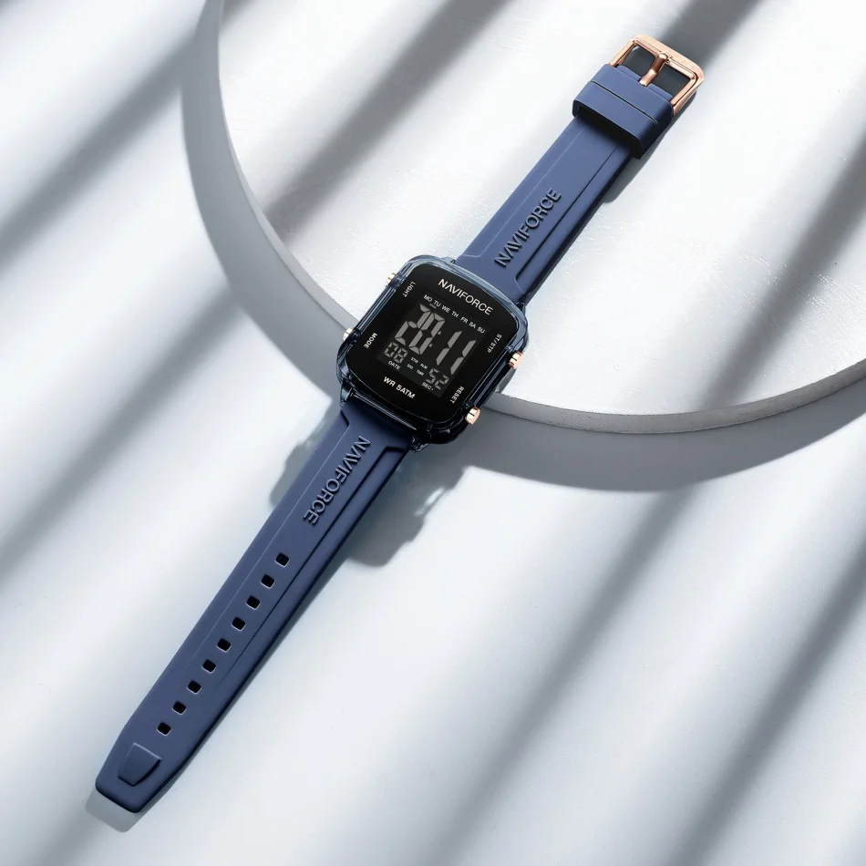 NAVIFORCE наручные часы для девочек, спортивные водонепроницаемые часы с ЖК-дисплеем, силиконовый ремешок, женские простые электронные часы с квадратным календарем
NAVIFORCE наручные часы для девочек, спортивные водонепроницаемые часы с ЖК-дисплеем, силиконовый ремешок, женские простые электронные часы с квадратным календарем