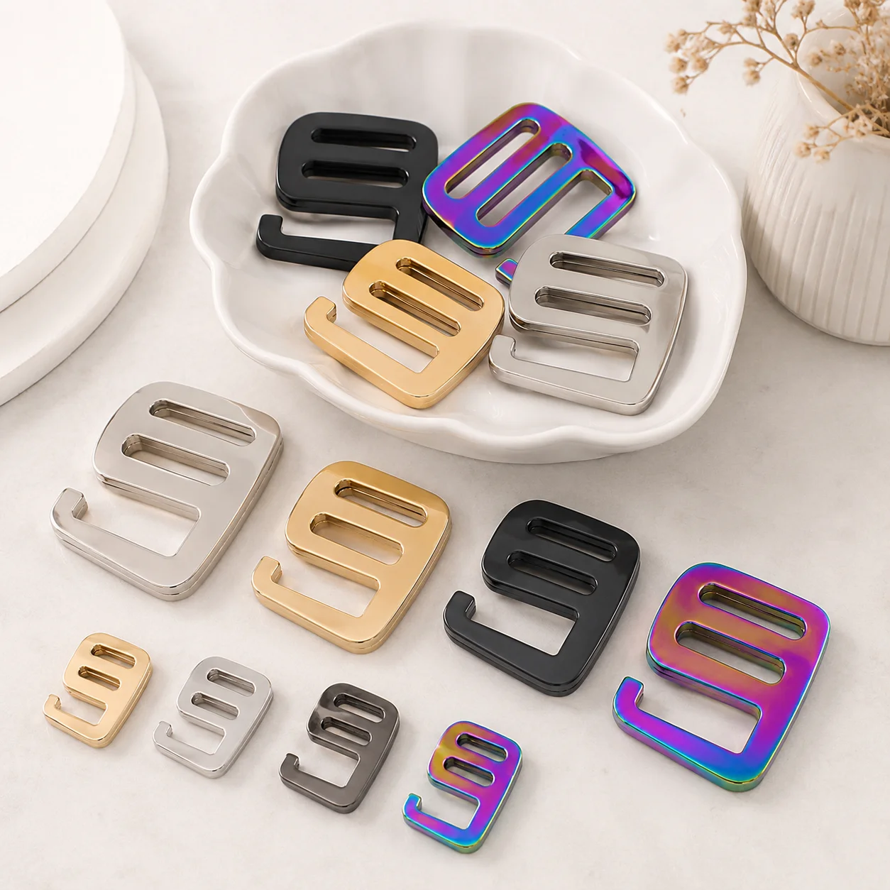 5/10Pcs 19/25/32/38mm Metal Bra Strap Buckles Bikini Lingerie Open G Hooks Swimwear Garment Clasp DIY Sewing Accessories Repair
5/10Pcs 19/25/32/38mm Metal Bra Strap Buckles Bikini Lingerie Open G Hooks Swimwear Garment Clasp DIY Sewing Accessories Repair
