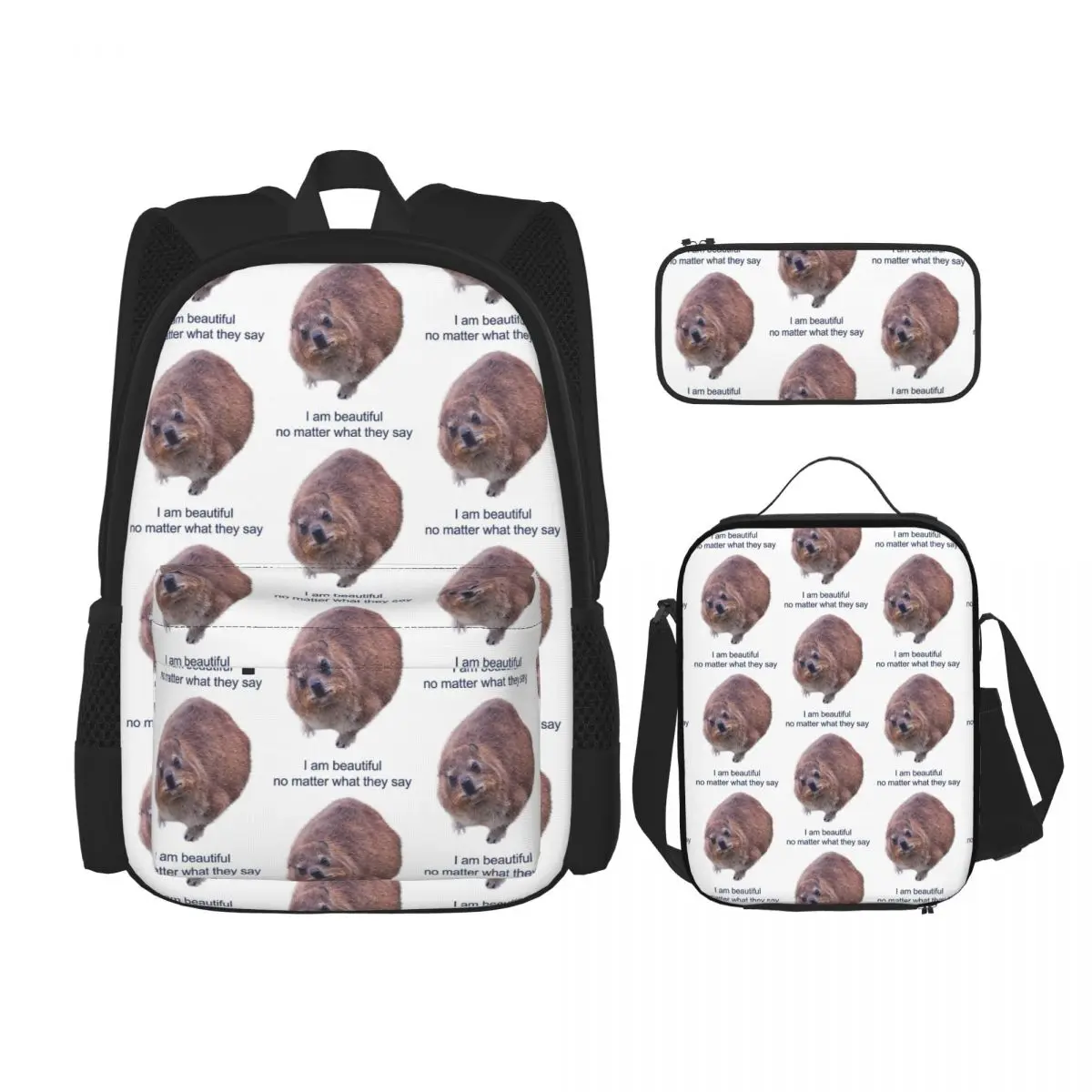 Rock Hyrax Photo Руси Self-Love Рюкзаки с картофелем вампира для мальчиков и девочек Сумка для книг Школьные сумки Сумка для обеда Сумка для ручек Набор из трех предметов
Rock Hyrax Photo Руси Self-Love Рюкзаки с картофелем вампира для мальчиков и девочек Сумка для книг Школьные сумки Сумка для обеда Сумка для ручек Набор из трех предметов