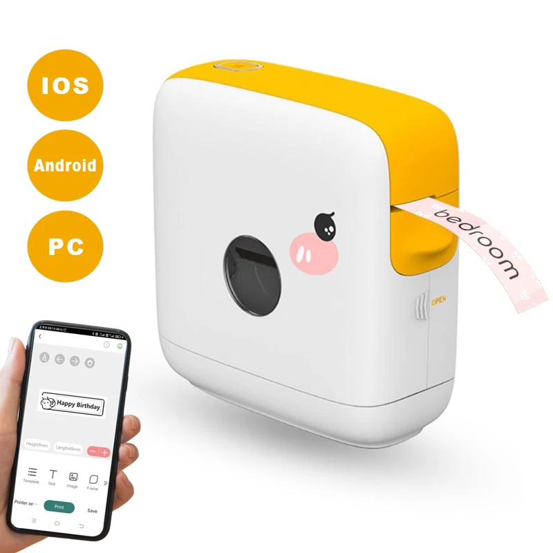 PUTY PT-210E Portable Household Bluetooth Label Printer For IOS Android TZe 6/8/12mm tze231 tz335 131 221 Ribbon
PUTY PT-210E Portable Household Bluetooth Label Printer For IOS Android TZe 6/8/12mm tze231 tz335 131 221 Ribbon