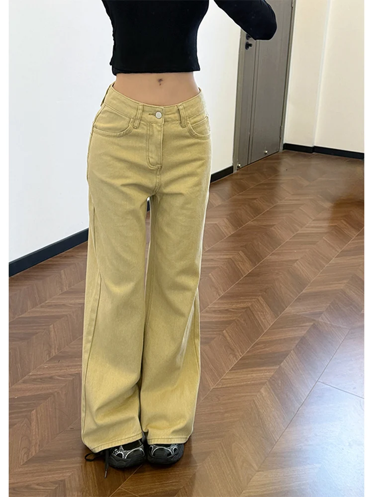 Американские джинсы-брюки с широкими штанинами и средней посадкой, винтажный стиль, для молодых женщин
Американские джинсы-брюки с широкими штанинами и средней посадкой, винтажный стиль, для молодых женщин
