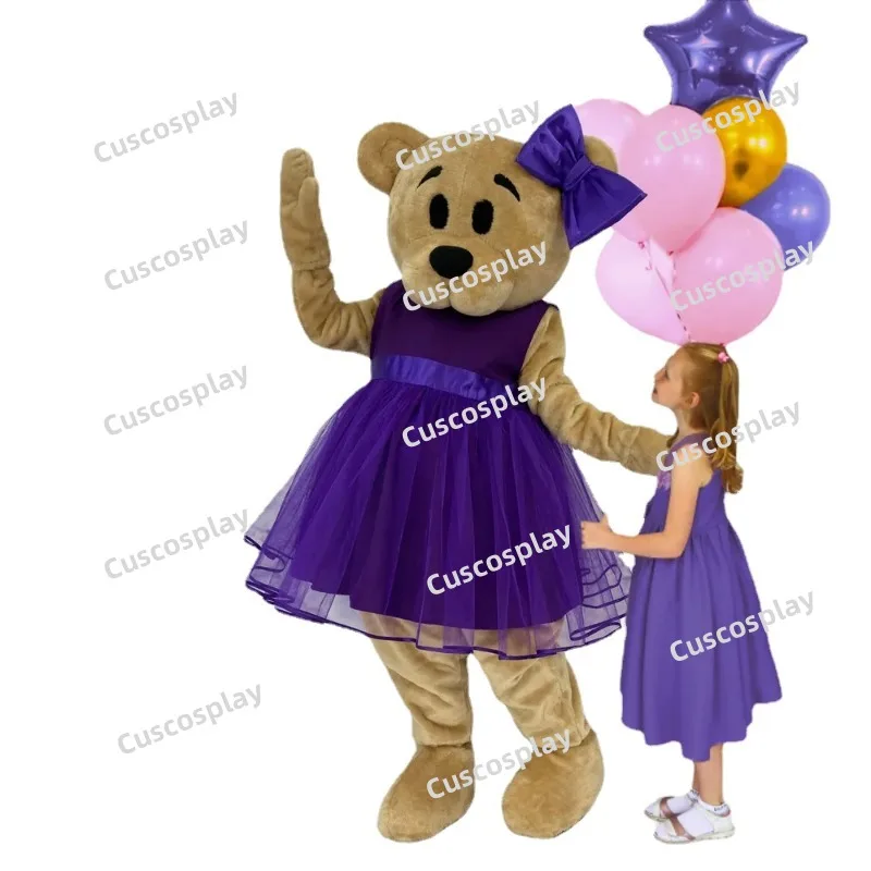 Teddy Bear Wearing A Purple Dress Mascot Costume Anime Cosplay Christmas Halloween Carnival Party Events Christmas Gift
Teddy Bear Wearing A Purple Dress Mascot Costume Anime Cosplay Christmas Halloween Carnival Party Events Christmas Gift