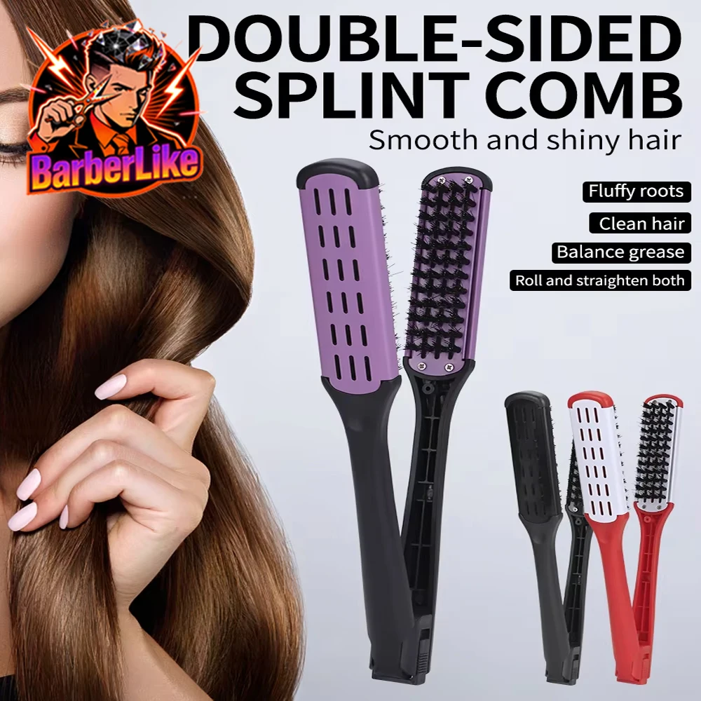 Professional V-Shape Hair Straightening and Curling Brush - High-Temperature Pure Boar Bristle Multi-Functional Styling Comb
Professional V-Shape Hair Straightening and Curling Brush - High-Temperature Pure Boar Bristle Multi-Functional Styling Comb