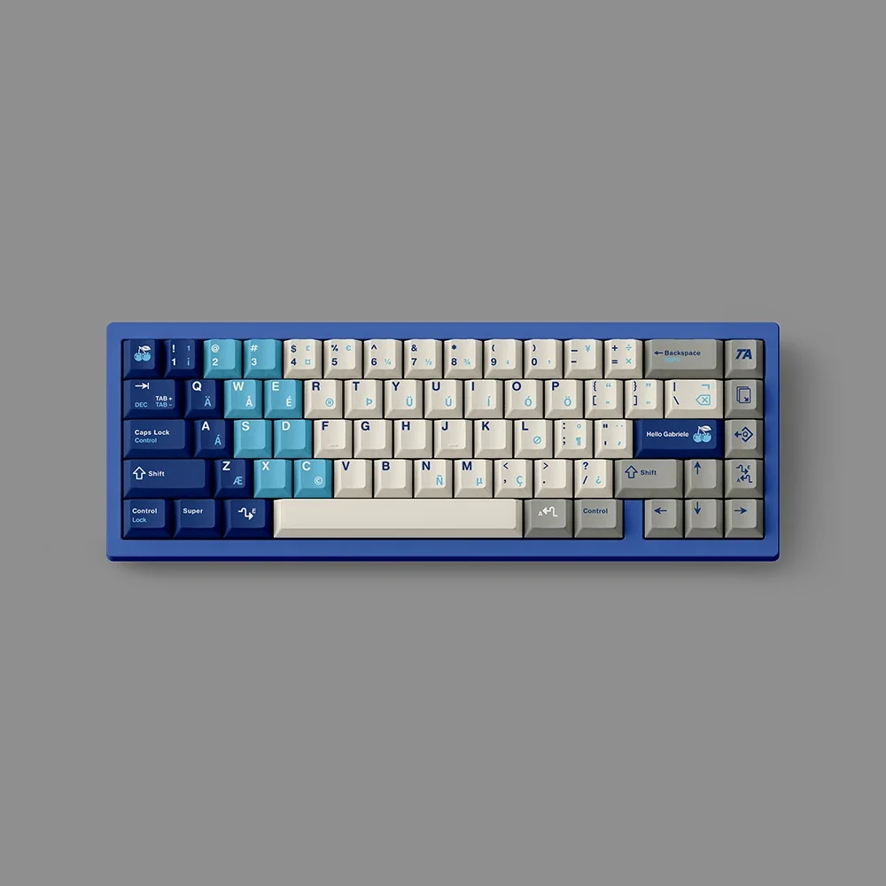 Original keycaps GB retro wind PBT thermal sublimation gradual change blue custom mechanical keyboard
Original keycaps GB retro wind PBT thermal sublimation gradual change blue custom mechanical keyboard