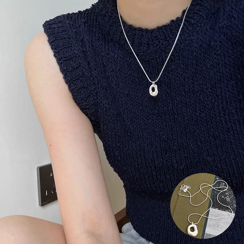 100% 925 Sterling Silver Irregular Necklace for Women Girl Simple Hollow Out Geometric Design Jewelry Party Gift Dropshipping
100% 925 Sterling Silver Irregular Necklace for Women Girl Simple Hollow Out Geometric Design Jewelry Party Gift Dropshipping