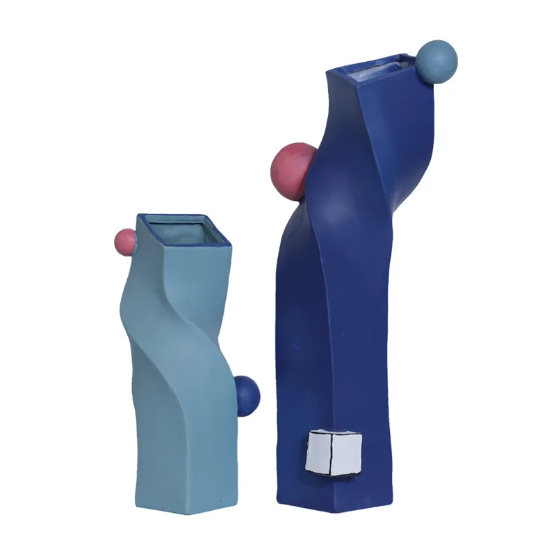 Modern model room children's room resin decorative flower ware, girls room soft decoration ornament abstract creative vase
Modern model room children's room resin decorative flower ware, girls room soft decoration ornament abstract creative vase